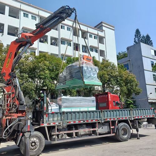 Het laatste nieuws van het bedrijf over Productielijn voor de 7-rol verpakkingsgordel.