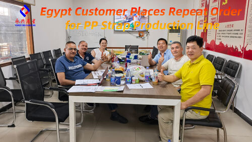 Het laatste nieuws van het bedrijf over Klant uit Egypte plaatst herhaalbestelling voor productielijn voor PP-band
