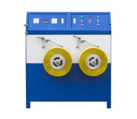 Goede prijs Semi-automatische PP-verpakkingsband-opvouwmachine met dubbelstation-opvouwmachine online