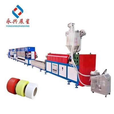 Goede prijs Enkele-schroef Hoge Nauwkeurigheid PP Strap Productielijn Kunststof Extruder ISO9001/2015 Afmetingen L30*B1.5*H3.5M online