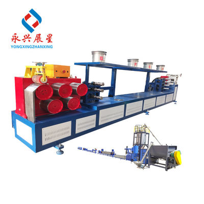 Goede prijs Eenvoudige schroef plastic recycling machine 9 mm PET band extrusie lijn online