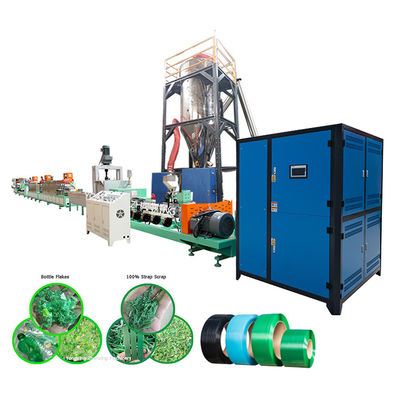 9-32 mm bandbreedte en PET-chipsen grondstof PET-bandextrusie-machine voor een soepele productie