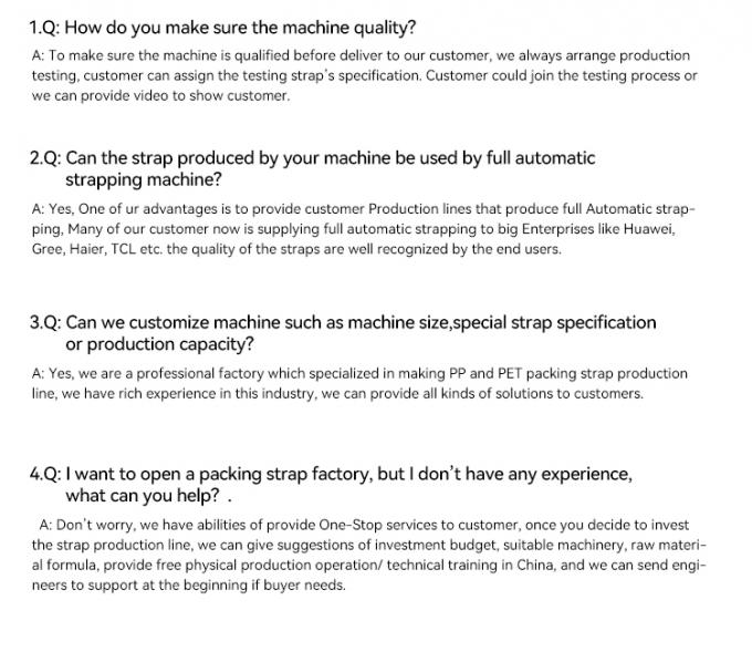 Plastic PP Strapping Band Productielijn Corrosiebestendig PP Verpakkingsband Extrusie Machine 20